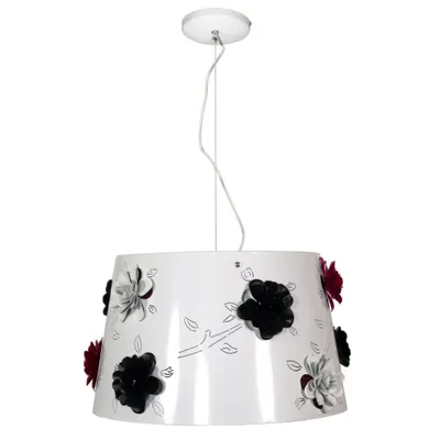 Obrázok produktu pre Moderné závesné osvetlenie ROSA - 1xE27, 60W, biele / čierne / červené