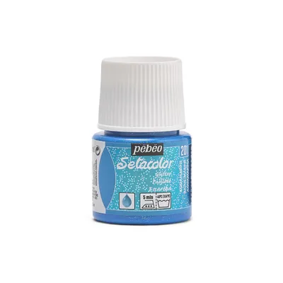 Produktbild von Pebeo Setacolor Light Glitter Stofffarbe, 45 ml, Aquamarin
