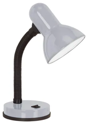 Zdjęcie produktu dla Lampa biurkowa z jednym źródłem światła, wys. 31 cm, model Basic, kolor srebrny