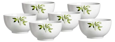 Produktbild von Müslischalen-Set Evora, 6 Stück, Porzellan, Weiß