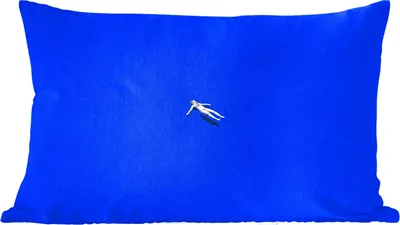 Produktbild von MuchoWow® Zierkissen Sofakissen Wohnzimmer Dekokissen 50x30 cm Vintage - Blau - Frau - Wohnzimmerdekoration - Polster mit Photo