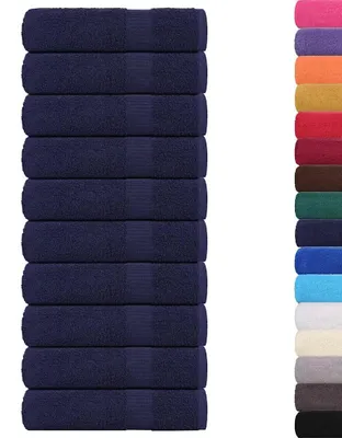 Zdjęcie produktu dla Ręczniki kąpielowe vidaXL FROGN, 10 szt., granatowe, 100 x 150 cm, 360 g/m²