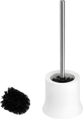 Image de bremermann Porte-brosse WC, plastique, blanc Garniture WC Porte-brosse WC