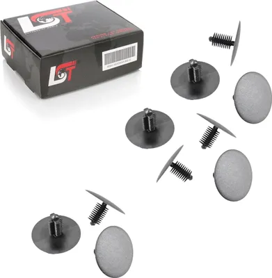 Produktbild von 10x TANNENBAUM CLIPS ABDECKSTOPFEN VERKLEIDUNG UNIVERSAL Ø 9-10mm Kopf 36mm