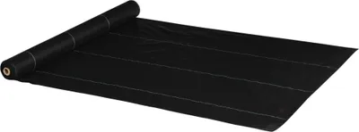 Produktbild von Outsunny Mulchfolie für Gemüsegarten, Gewächshaus, Garten, 2 x 25 m, leichte, entwässernde und atmungsaktive Mulchfolie, schwarz