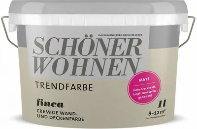 Zdjęcie produktu dla Schöner Wohnen trend farba matowa 1 L kolor do wyboru, kolor:finca