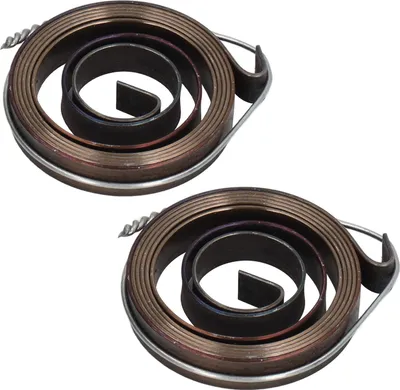 Two spiral springs are shown against a white background.