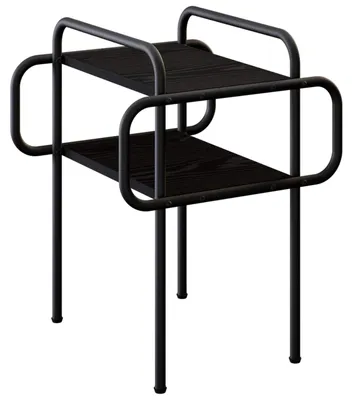 Produktbild von vidaXL Couchtisch Schwarze Eiche 40 x 40 x 51 cm Holzwerkstoff