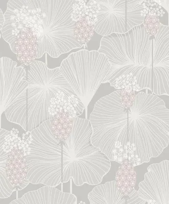 Zdjęcie produktu dla Borastapeter Tapeta kwiaty szarym - 660307 - 53 cm x 10.05 m