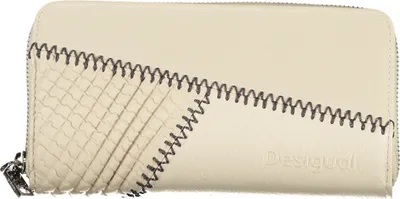 Produktbild von Beige Damenbrieftasche mit Münzfach & Kontrastdetails – Praktisch & Stilvoll