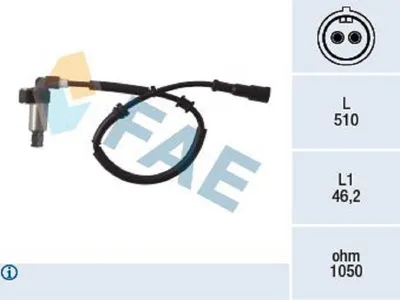 Produktbild von FAE ABS Sensor Raddrehzahl Hinten Rechts für RENAULT MEGANE I (BA0/1) 78002