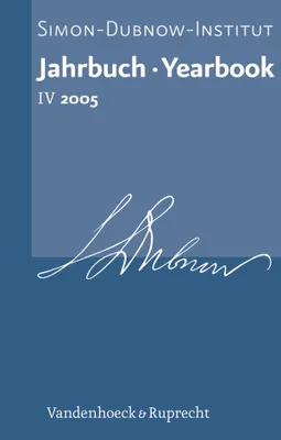 Immagine prodotto di Jahrbuch des Simon-Dubnow-Instituts / Simon Dubnow Institute Yearbook IV/2005