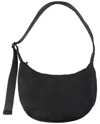 Productafbeelding van XSUIOY nylon halvemaanvormige schoudertas voor dames en heren, crossbody tas met