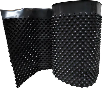 Produktbild von Premium Noppenfolie 0,5m x20m (10qm²) – Schutz vor Feuchtigkeit, Nässe, extra druckbeständig, Grundmauerschutz