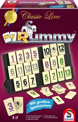 Produktbild von Classic Line MyRummy Legespiel mit großen Spielsteinen Brettspiel