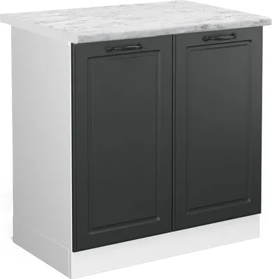 Produktbild von Spülenunterschrank Vicco R-Line Anthrazit Landhaus 80 cm , AP Marmor, Model 46802