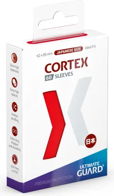 Produktbild von Ultimate Guard Cortex Sleeves Japanische Größe Rot (60)