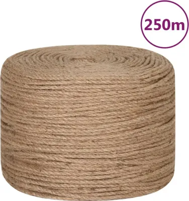 Image de vidaXL Corde de jute 250 m longueur 8 mm épaisseur