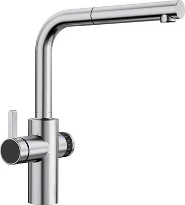 Produktbild von Blanco Evol-S Volume PVD Steel (Edelstahl-Finish) 525213 Hochdruckarmatur