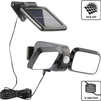Produktbild von Solar LED Strahler mit Bewegungsmelder integrierter Timer 4000K Farbtemperatur