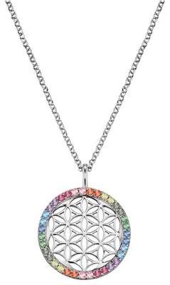Produktbild von Engelsrufer ERN-LILLIFL-ZIM Damen Collier Lebensblume Silber bunt 50cm