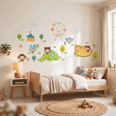 Produktbild von Wandaufkleber, dekorative Klebefolien, Kindermarkt