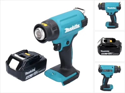 Produktbild von Makita DHG 180 T1 Akku Heißluftgebläse 18 V 550 °C + 1x Akku 5,0 Ah - ohne Ladegerät