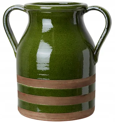 Image de Donika Carafe décorative émaillée verte 30 cm