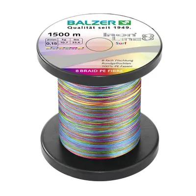 Produktbild von Balzer Angelschnur Iron Line Surf (multicolor, 1.500 m)