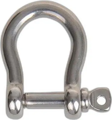 Produktbild von Geschweifte Schäkel 6mm, A4 RVS AISI 316, 1.500 daN