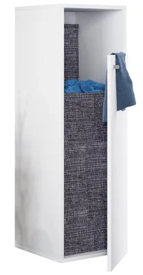 Immagine prodotto di Armadio in legno | Lavanderia | Cestino per lavanderia | Dimensioni ca. H. 110 x W. 40 x D. 39 cm - Dreso XL 1f