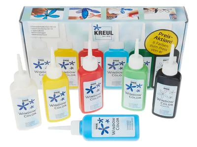 Productafbeelding van C. KREUL Hobby Line Glasdesign, raamverf kleuren