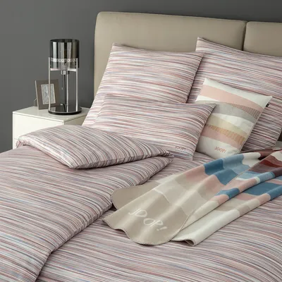 Produktbild von JOOP! Mako-Satin-Bettwäsche-Garnitur Vivid Farbe Blush Größe 135x200+40x80cm
