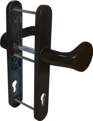Produktbild von Schmalrahmen Türbeschlag SRG 1684 Braun PZ 92mm Kn/Dr Türklinke Türgriffe