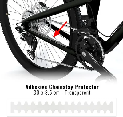 Immagine prodotto di Protezione telaio bicicletta Rhino, trasparente, 30 x 3,5 cm