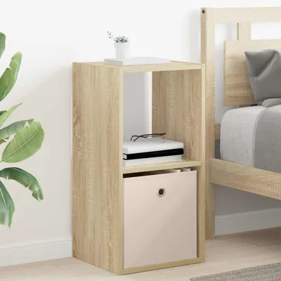 Image de vidaXL Table de chevet en chêne Sonoma 35 x 32 x 68,5 cm, bois d'ingénierie