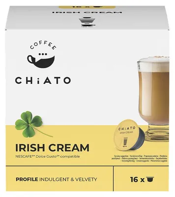 Obrázok produktu pre Kávové kapsule kompatibilné s NESCAFÉ® Dolce Gusto® CHiATO Irish Cream, 16 ks.