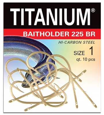 Produktbild von Robinson Titanium Baitholder 225BR Haken Größe 1 10 Stück