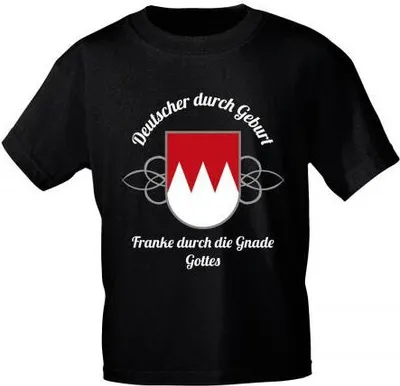 Produktbild von T-SHIRT mit Print - Deutscher durch Geburt- Franke...- 10901 - Gr. S-M Größe - M
