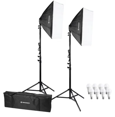 Produktbild von Bresser - F004452 - BR-2845 LED Tageslicht-Set mit Softboxen