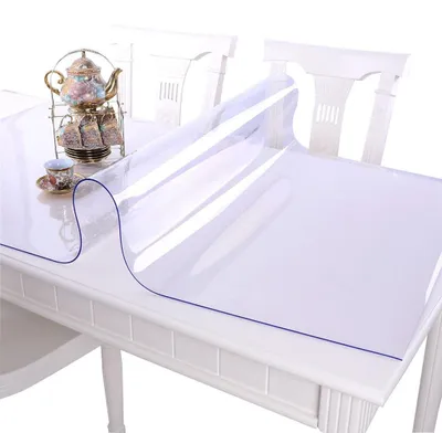 Produktbild von Transparente Tischdecke aus PVC - Tischschutzfolie - 90x200 cm