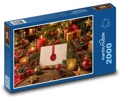 Obrázok produktu pre Puzzle 2000 Vianočný stôl a sviečky - martinpuzzle