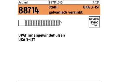 Produktbild von Innengewindehlse R 88714 UKA IST M 10 x 90 Stahl galvanisch verzinkt