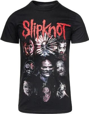 Image de Slipknot - "Prepare for Hell 2014-2015 Tour" T-shirt homme/femme unie RO1577 (XXL) (Noir)