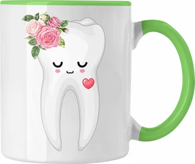 Produktbild von Trendation - Zahnarzthelferin Tasse Lustiges Geschenk für Beste Zahnarzthelferin (Grün)