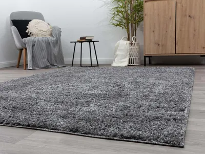 Produktbild von Steffensmeier Hochflor Teppich Vaasa | Shaggy Langflor Teppich | Wohnzimmer, Schlafzimmer, Grau, Größe: 140x200 cm