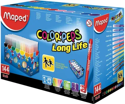 Image de Carte Fasermaler COLOR'PEPS Long Life 144er Display