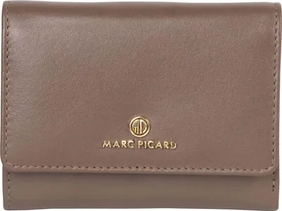 Image de Marc Picard Cuir porte-monnaie Umbria Wallet with Flap Taupe