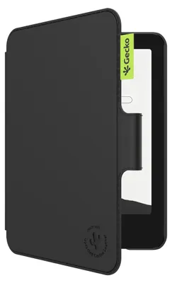 Produktbild von Gecko Covers - Tablet Hülle / Cover aus Kaktusschale geeignet für Amazon Kindle Paperwhite (2024) / Paperwhite Signature Edition (2024) - Schlaf/Wach Funktion - Schwarz