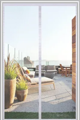 Produktbild von Fliegengitter Balkontür 165x270 cm, magnetisch, ohne Bohren